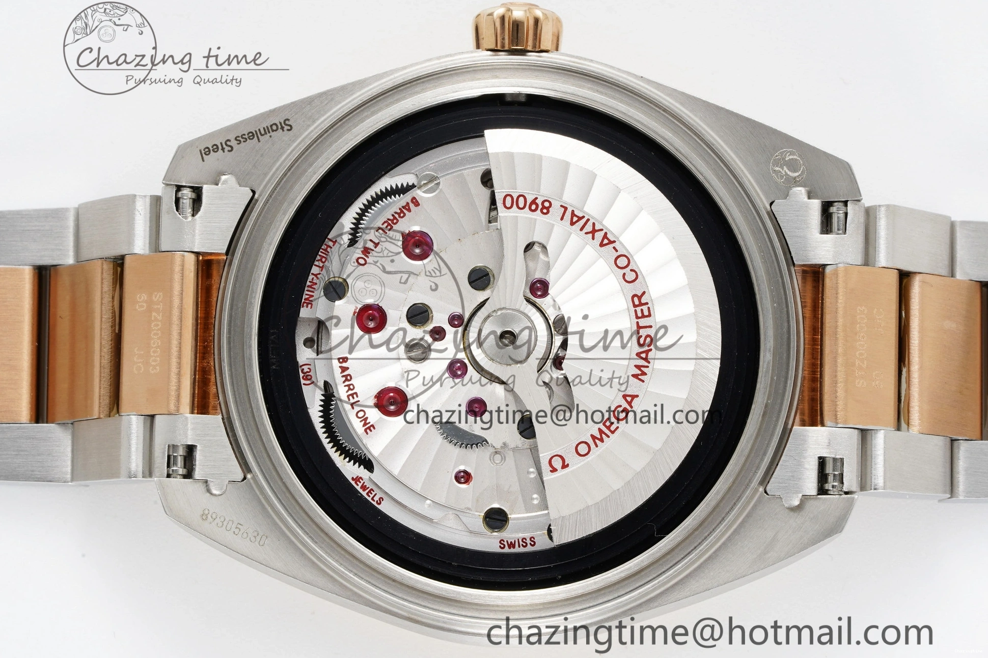 0104 Aqua Terra 150M SS RG JQK 1:1 Best Edition White Dial on SS RG Bracelet A OnTrend 7828